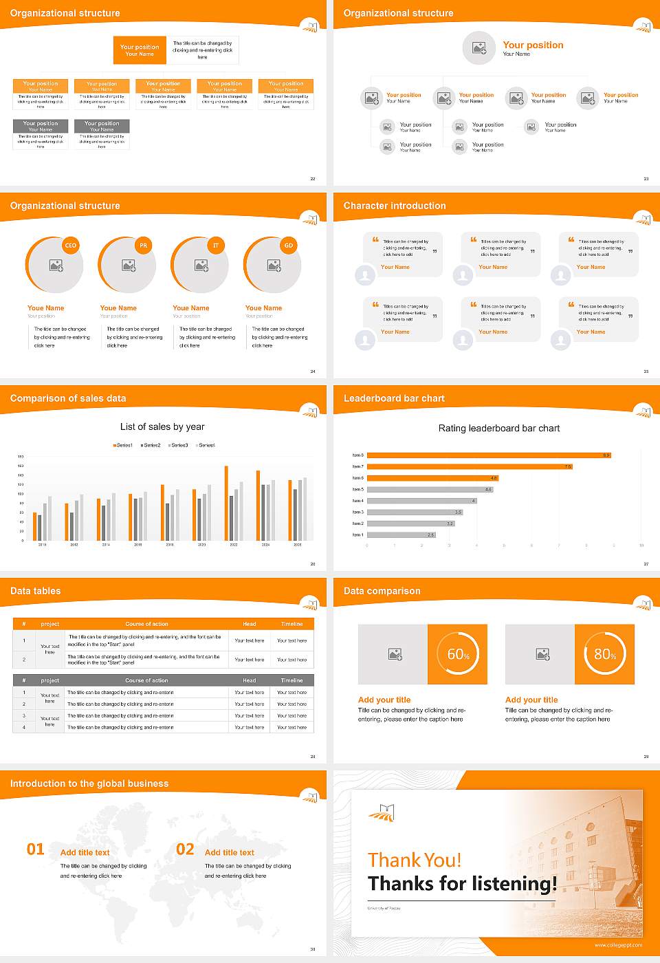 University of Passau Academic Presentation/Research Findings Report PPT Template16:9 ratio PPT effect preview image4