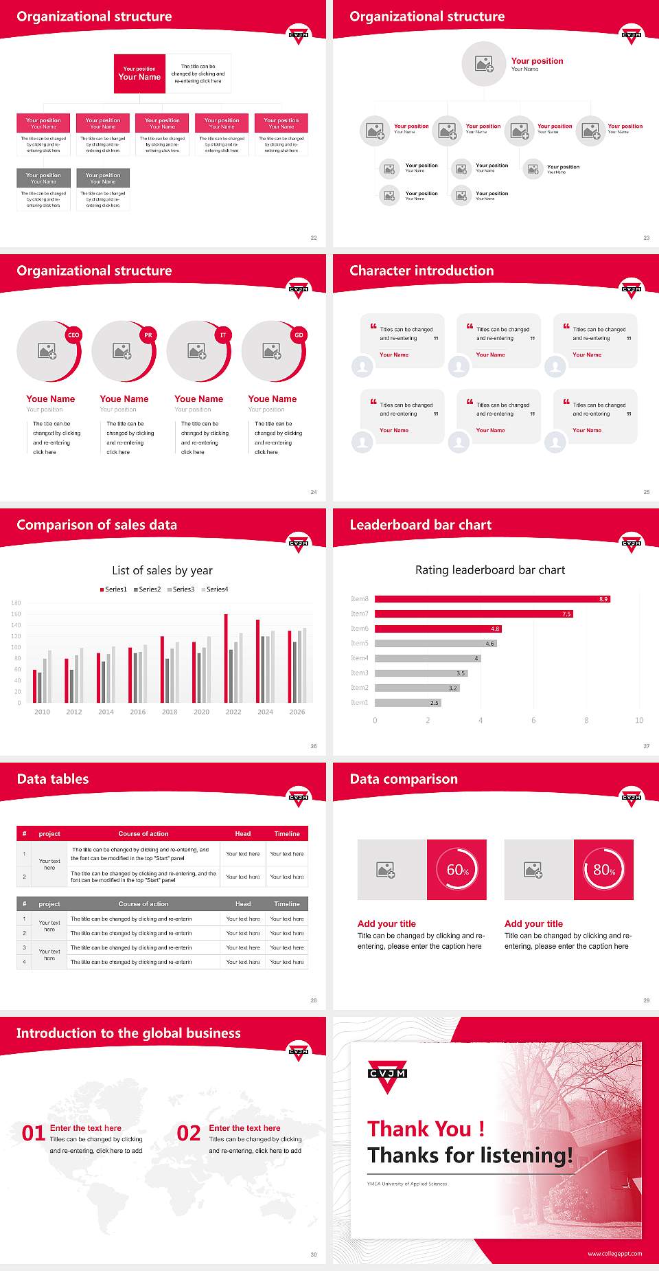 YMCA University of Applied Sciences Academic Presentation/Research Findings Report PPT Template4:3 ratio PPT effect preview image4