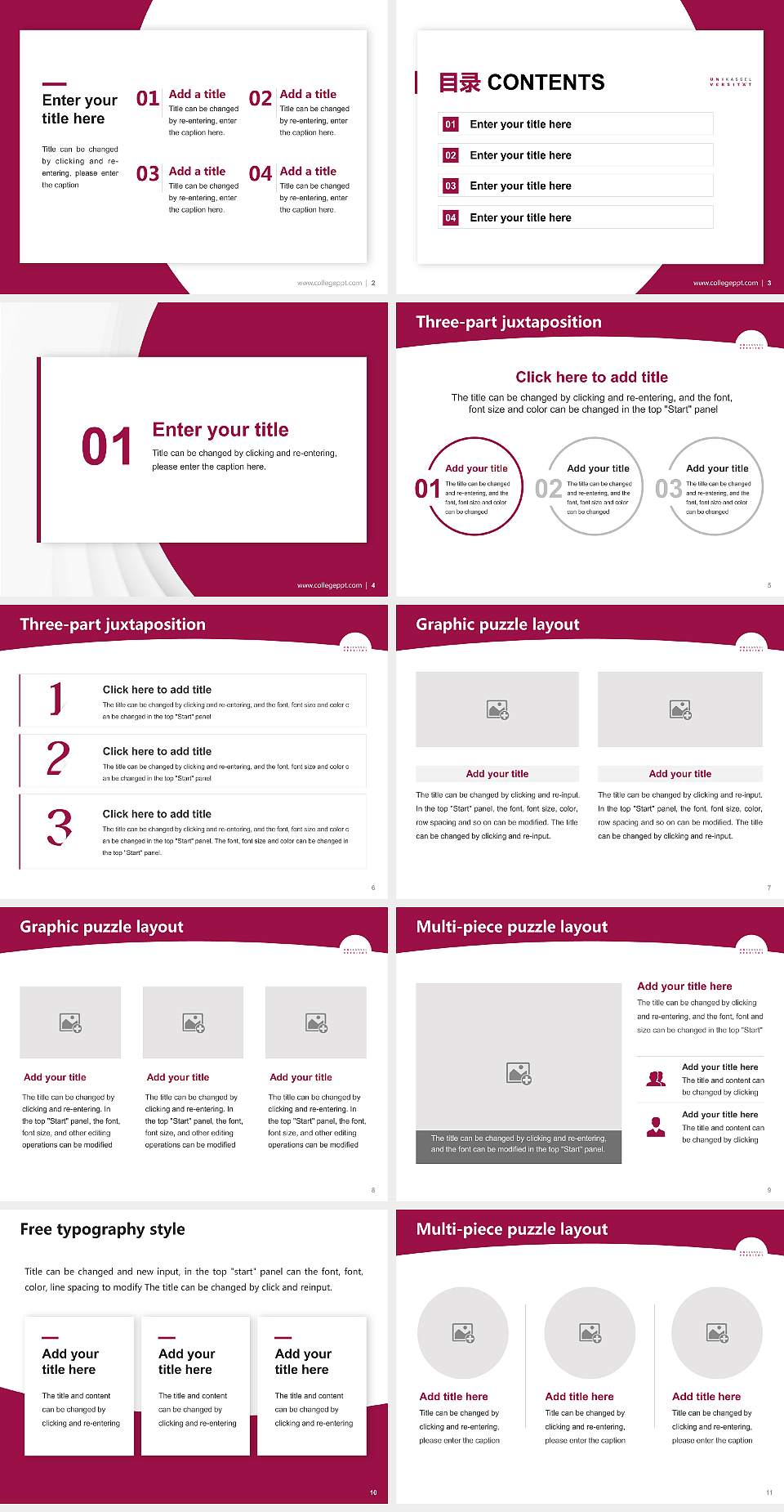 University of Kassel Academic Presentation/Research Findings Report PPT Template4:3 ratio PPT effect preview image2