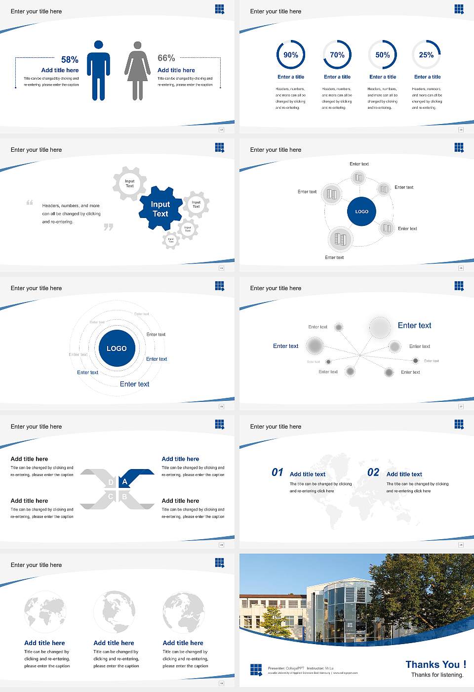 accadis University of Applied Sciences Bad Homburg Course/Courseware Creation PPT Template16:9 ratio PPT effect preview image4