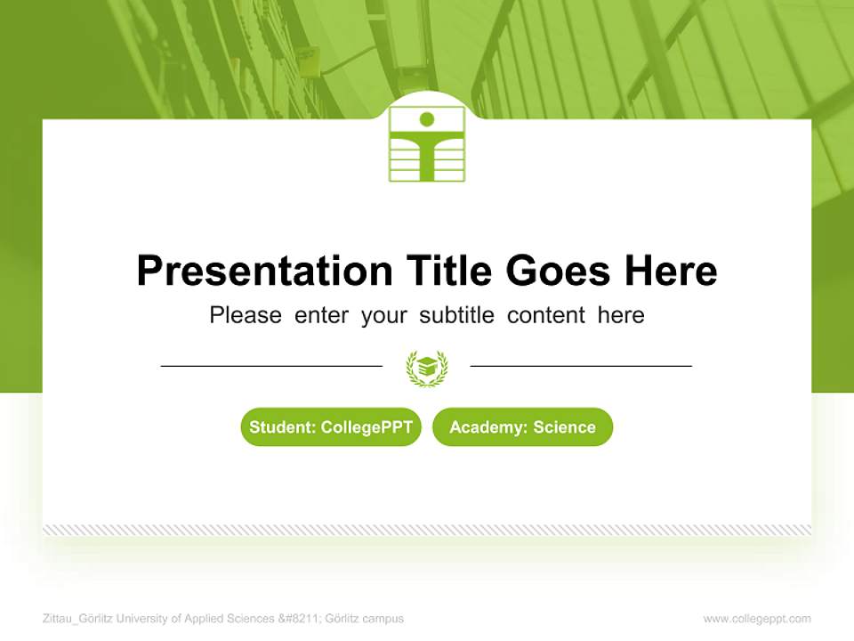 Zittau_Görlitz University of Applied Sciences – Görlitz campus National Scholarship Defense PPT Template4:3 ratio PPT effect preview image4