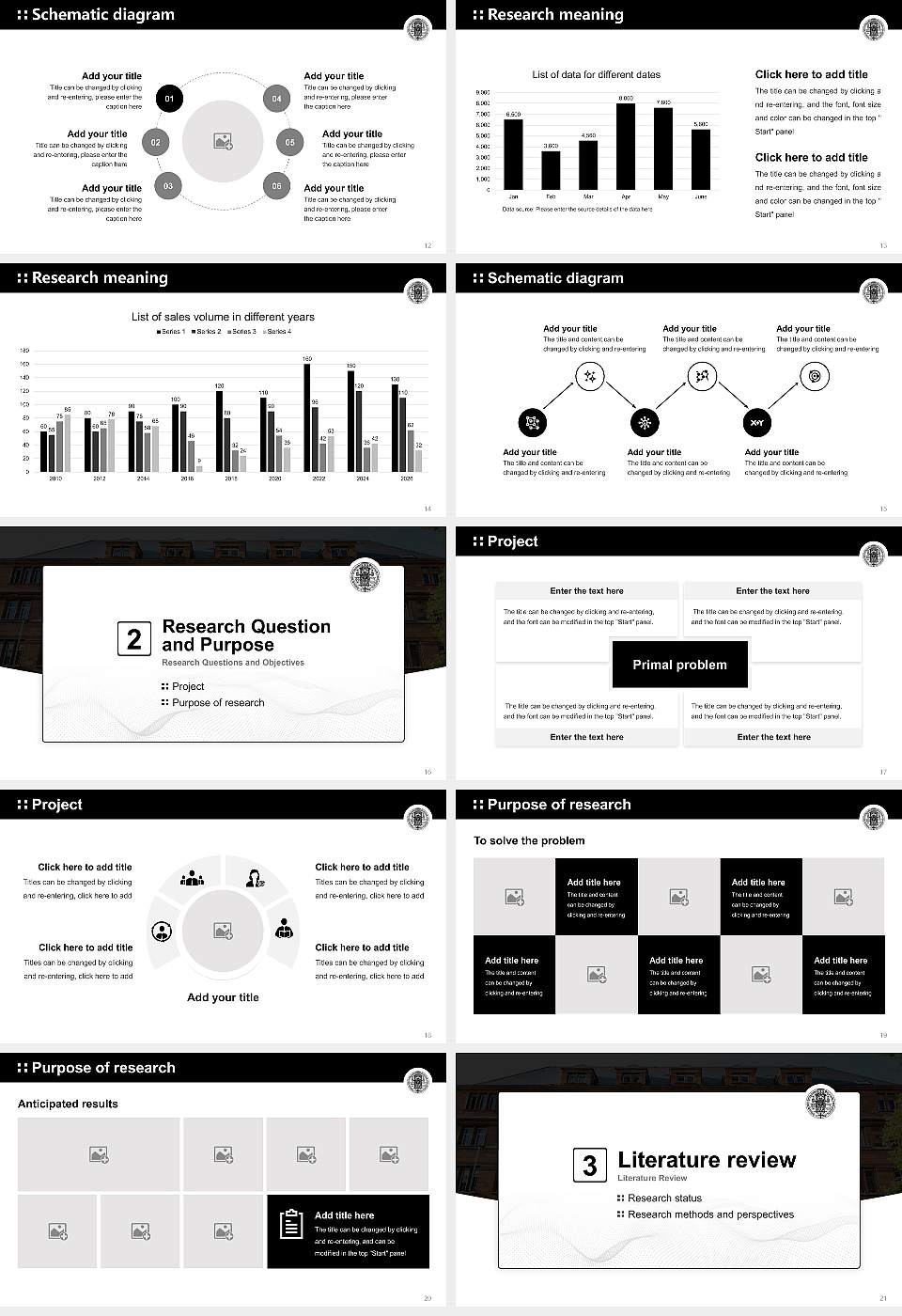 University of Freiburg Graduation Thesis Defense PPT Template16:9 ratio PPT effect preview image3