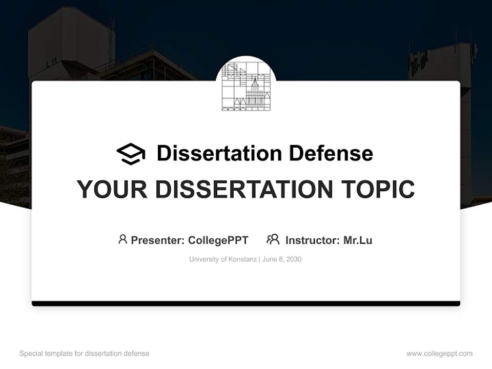 University of Konstanz Graduation Thesis Defense PPT Template4:3 ratio PPT effect preview image7