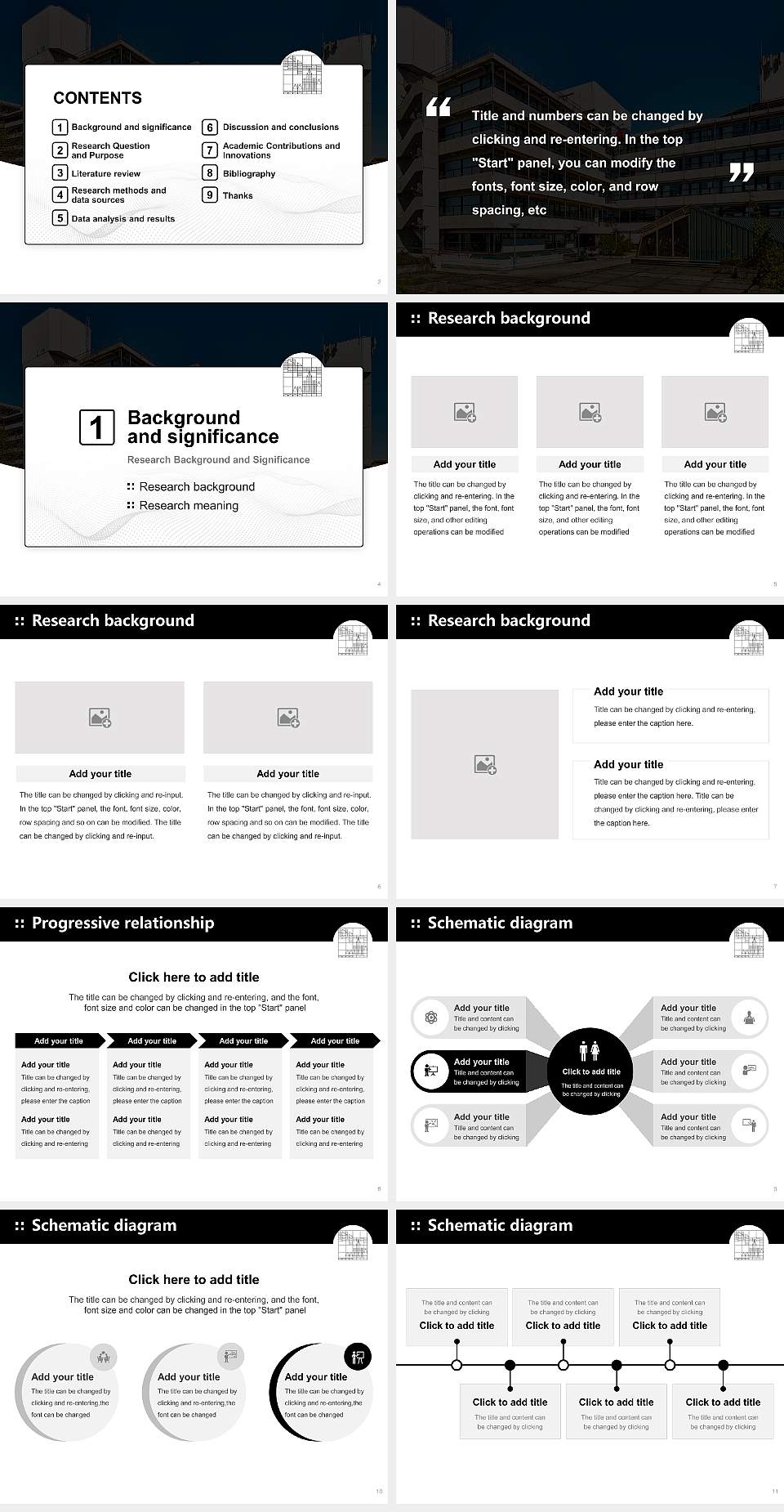 University of Konstanz Graduation Thesis Defense PPT Template4:3 ratio PPT effect preview image2