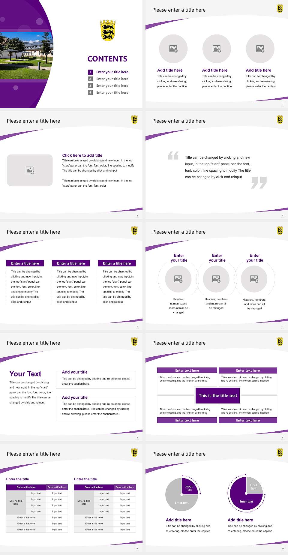 University of Justice Schwetzingen Course/Courseware Creation PPT Template4:3 ratio PPT effect preview image2