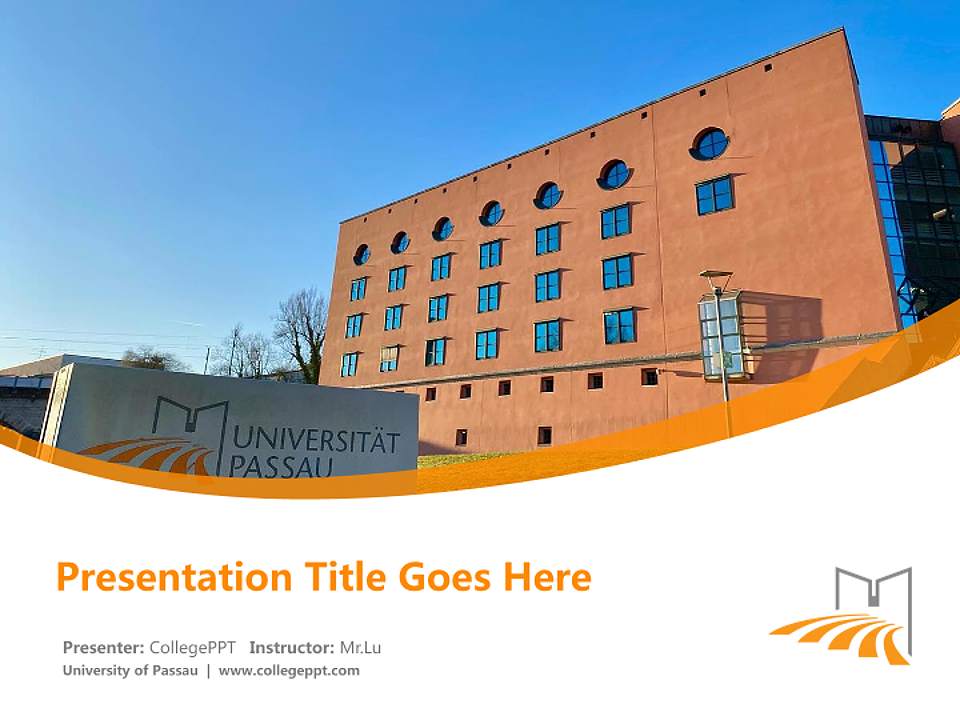 University of Passau Course/Courseware Creation PPT Template4:3 ratio PPT effect preview image5