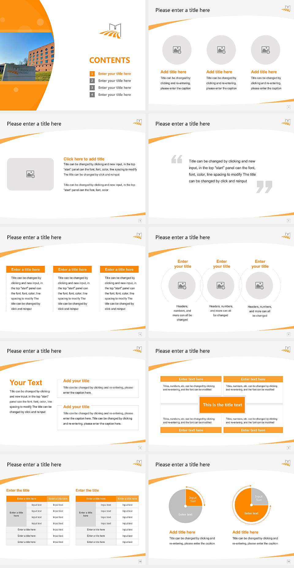 University of Passau Course/Courseware Creation PPT Template4:3 ratio PPT effect preview image2