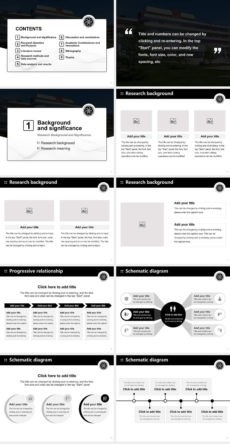 University of Ulm Graduation Thesis Defense PPT Template4:3 ratio PPT effect preview image2