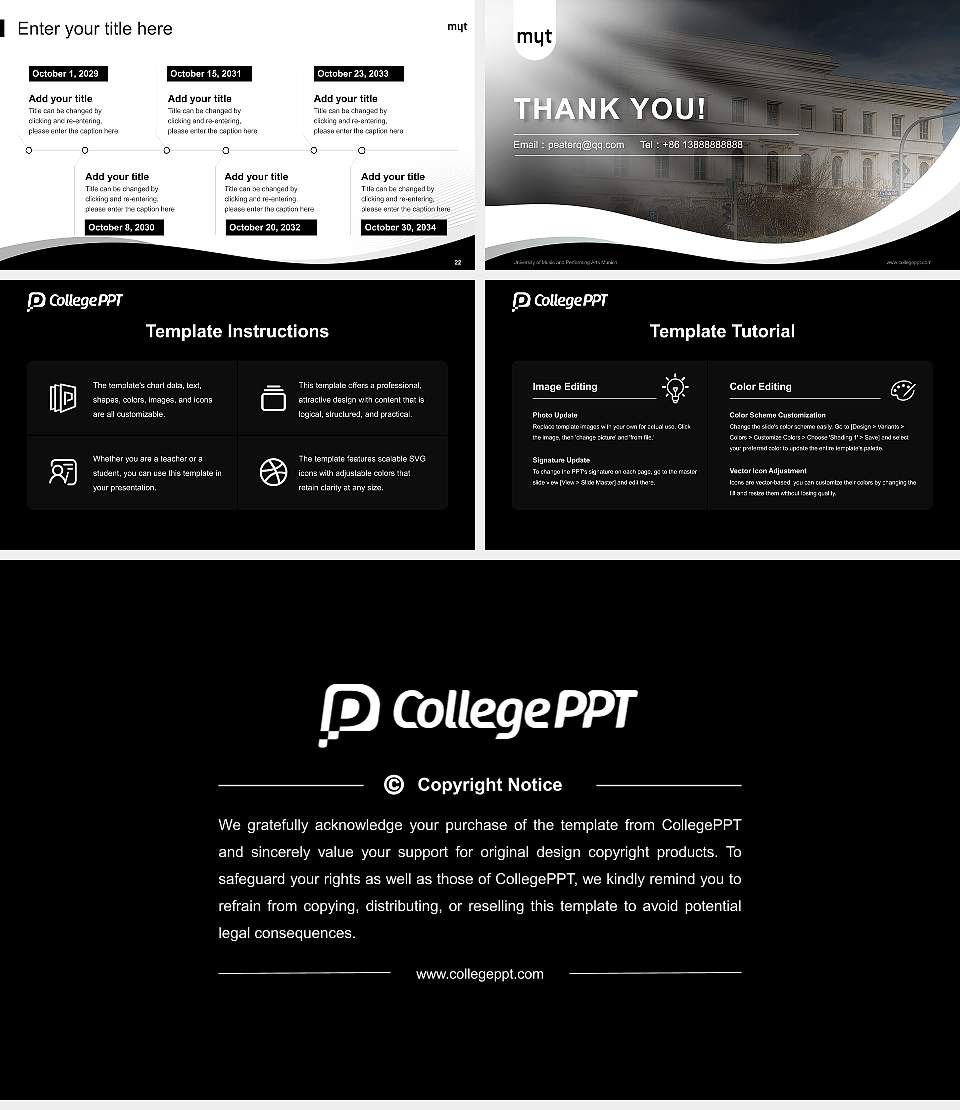 University of Music and Performing Arts Munich Lecture Sharing and Networking Event PPT Template16:9 ratio PPT effect preview image4