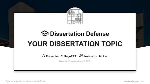 University of Konstanz Graduation Thesis Defense PPT Template