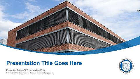 University of Veterinary Medicine Hannover Course/Courseware Creation PPT Template