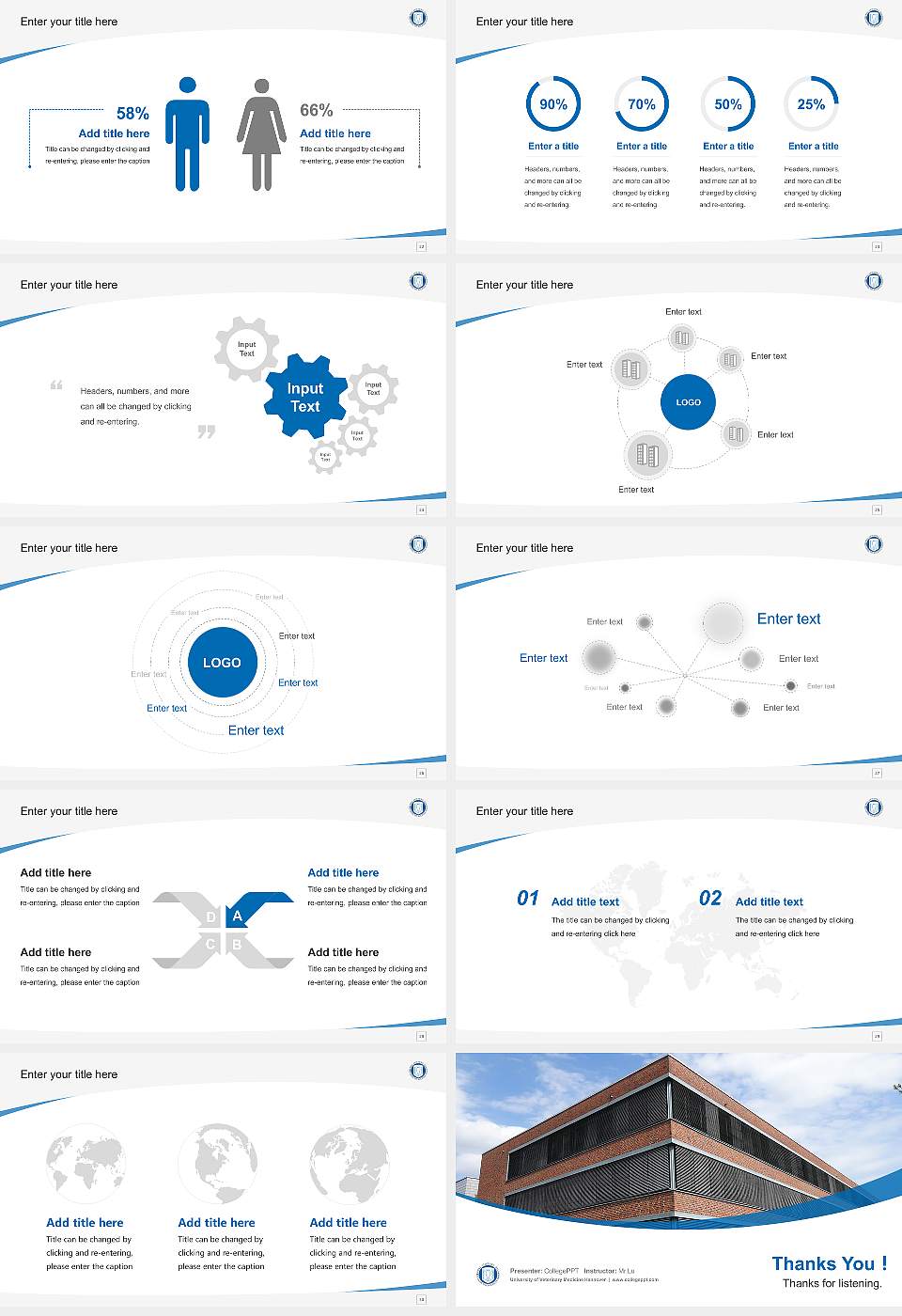 University of Veterinary Medicine Hannover Course/Courseware Creation PPT Template16:9 ratio PPT effect preview image4