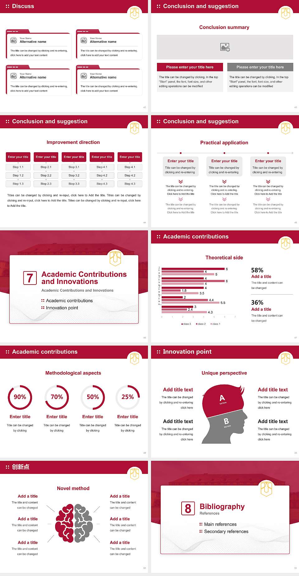 University of Osnabrück Graduation Thesis Defense PPT Template4:3 ratio PPT effect preview image6