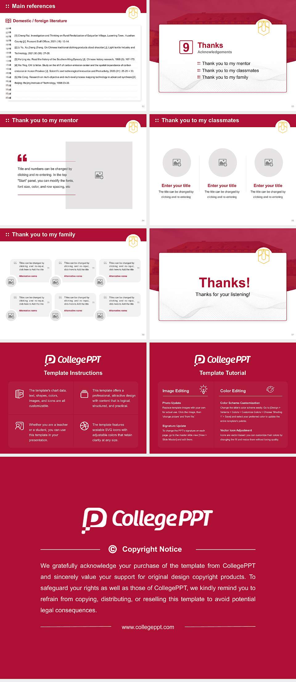 University of Osnabrück Graduation Thesis Defense PPT Template4:3 ratio PPT effect preview image7