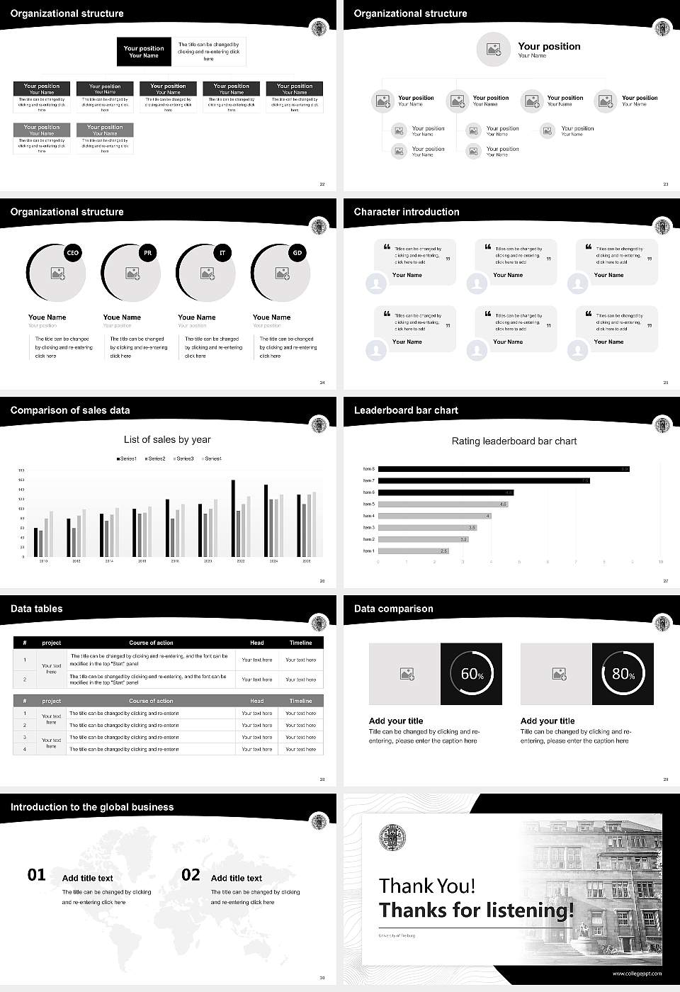 University of Freiburg Academic Presentation/Research Findings Report PPT Template16:9 ratio PPT effect preview image4
