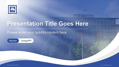 Allensbach University Lecture Sharing and Networking Event PPT Template