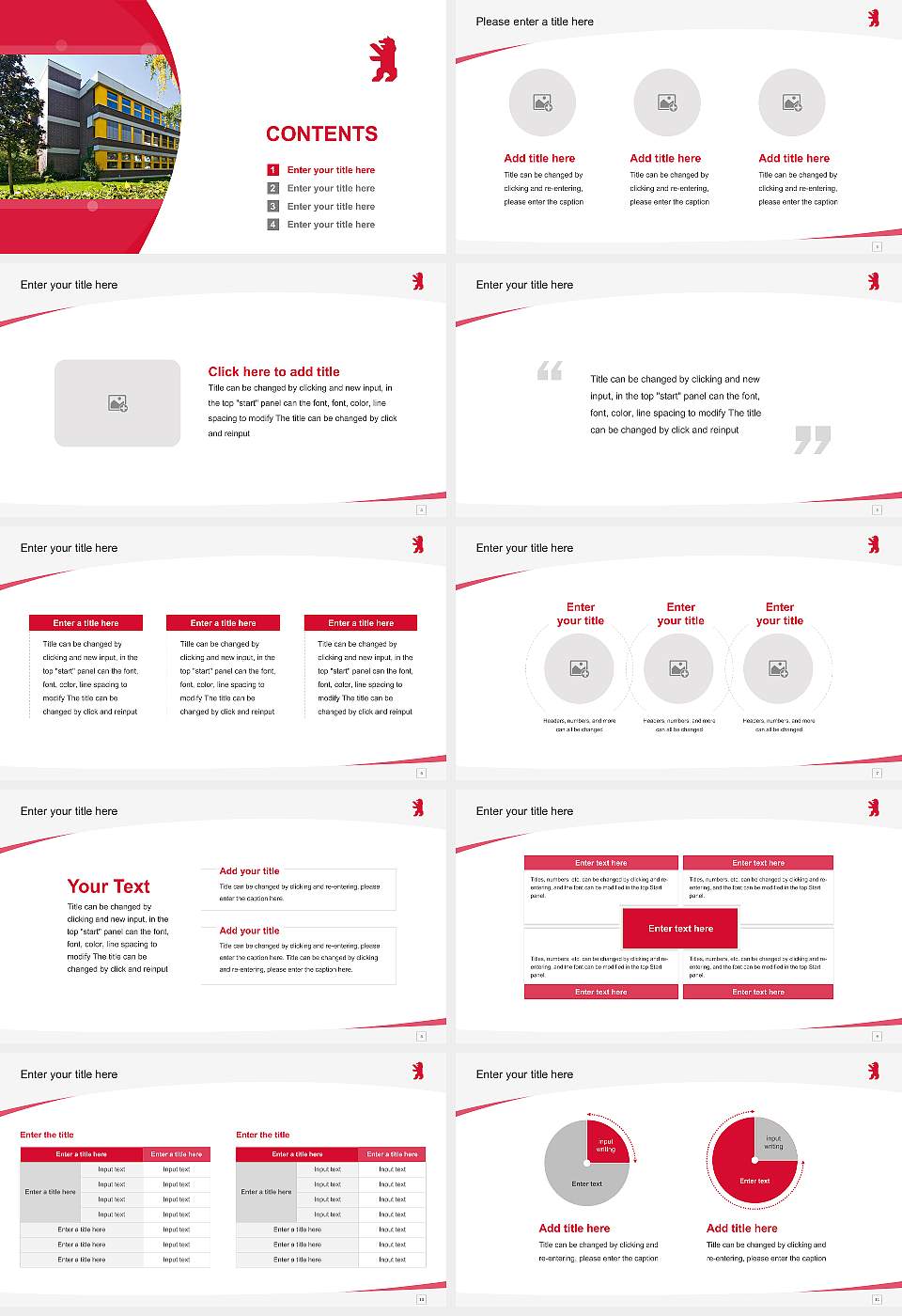 Berlin School of Economics and Law Course/Courseware Creation PPT Template16:9 ratio PPT effect preview image2