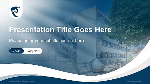 Worms University of Applied Sciences Lecture Sharing and Networking Event PPT Template