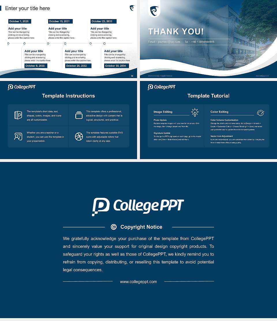 Worms University of Applied Sciences Lecture Sharing and Networking Event PPT Template16:9 ratio PPT effect preview image4