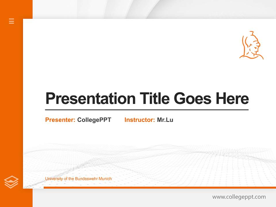 University of the Bundeswehr Munich Thesis Proposal/Graduation Defense PPT Template4:3 ratio PPT effect preview image5