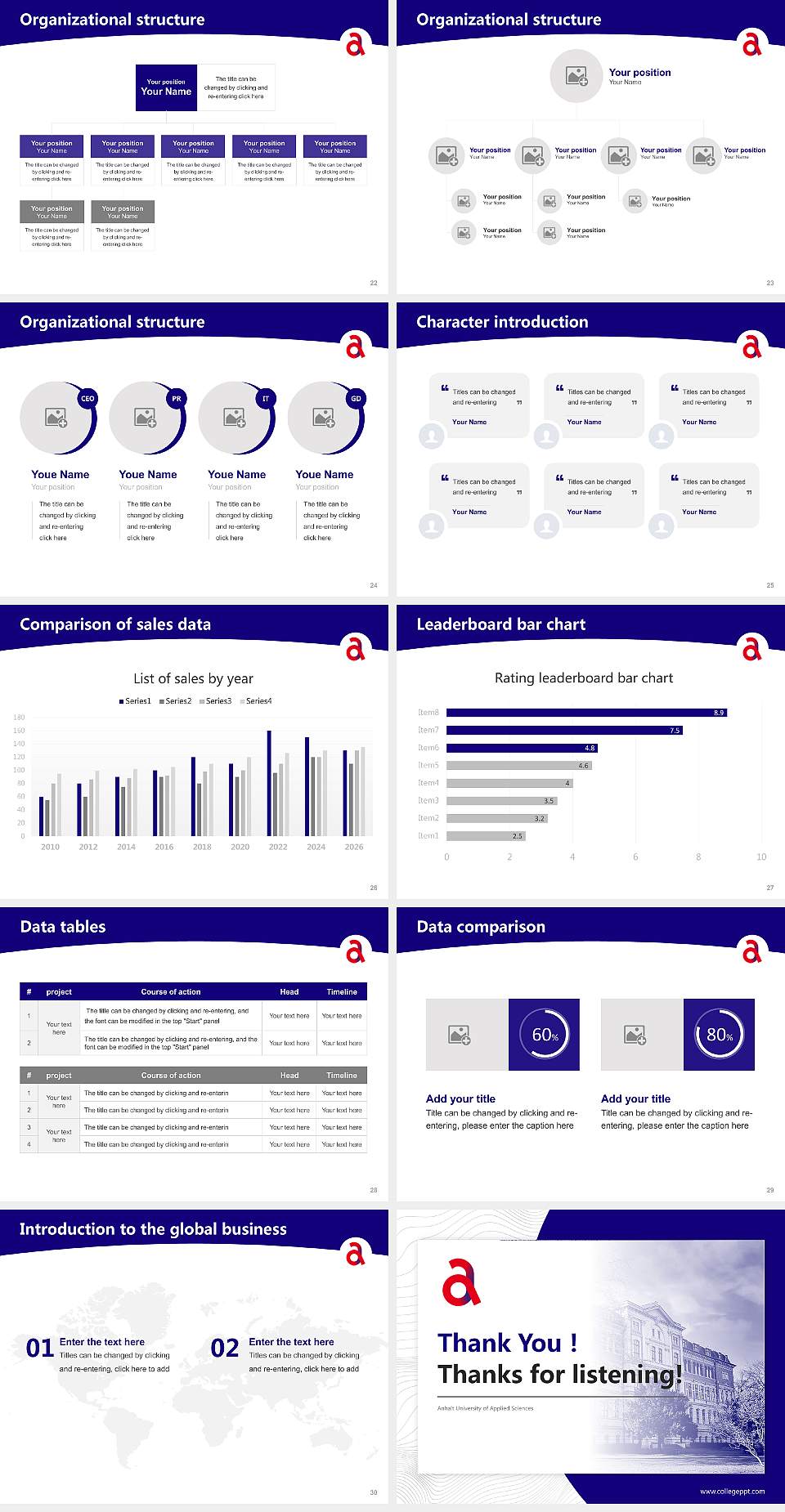 Anhalt University of Applied Sciences Academic Presentation/Research Findings Report PPT Template4:3 ratio PPT effect preview image4