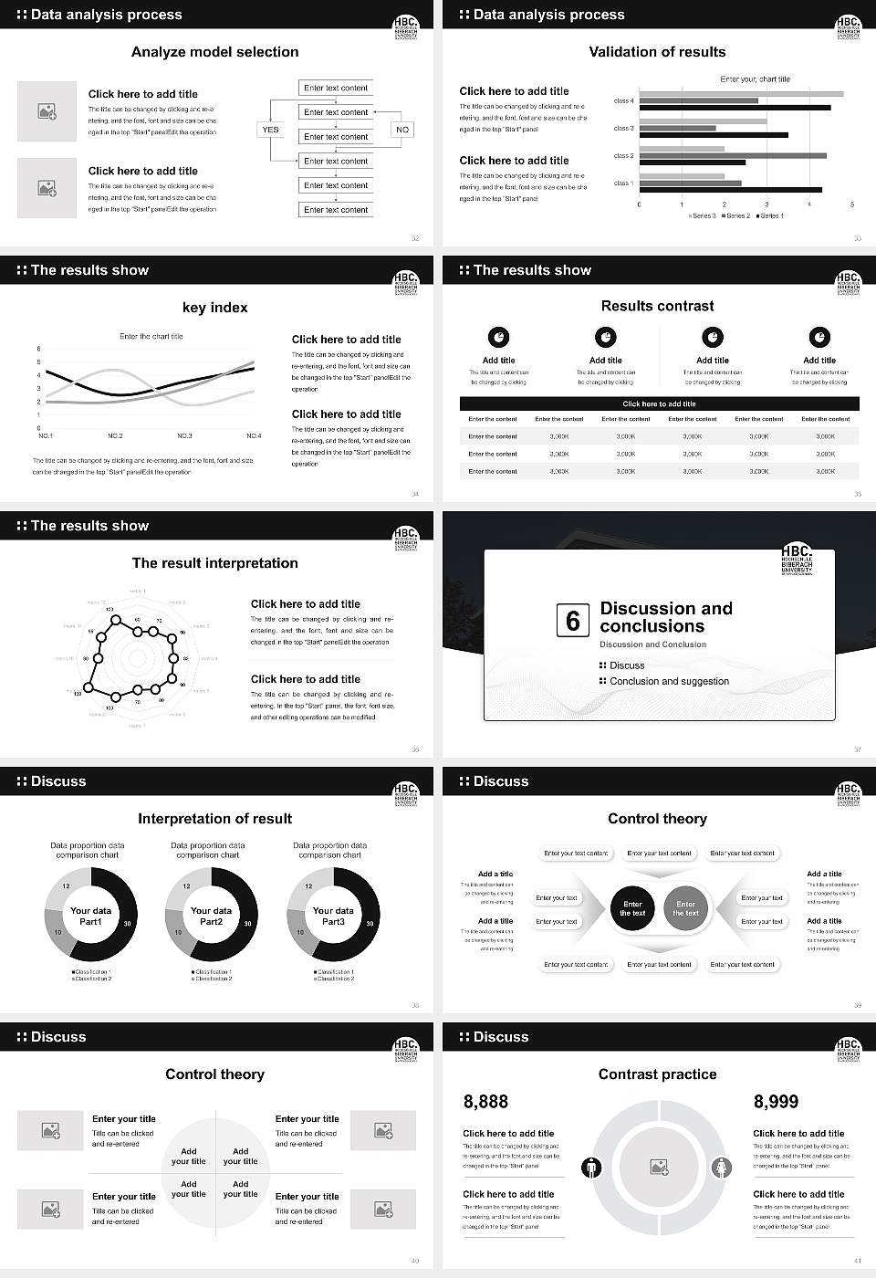Biberach University of Applied Sciences Graduation Thesis Defense PPT Template16:9 ratio PPT effect preview image5