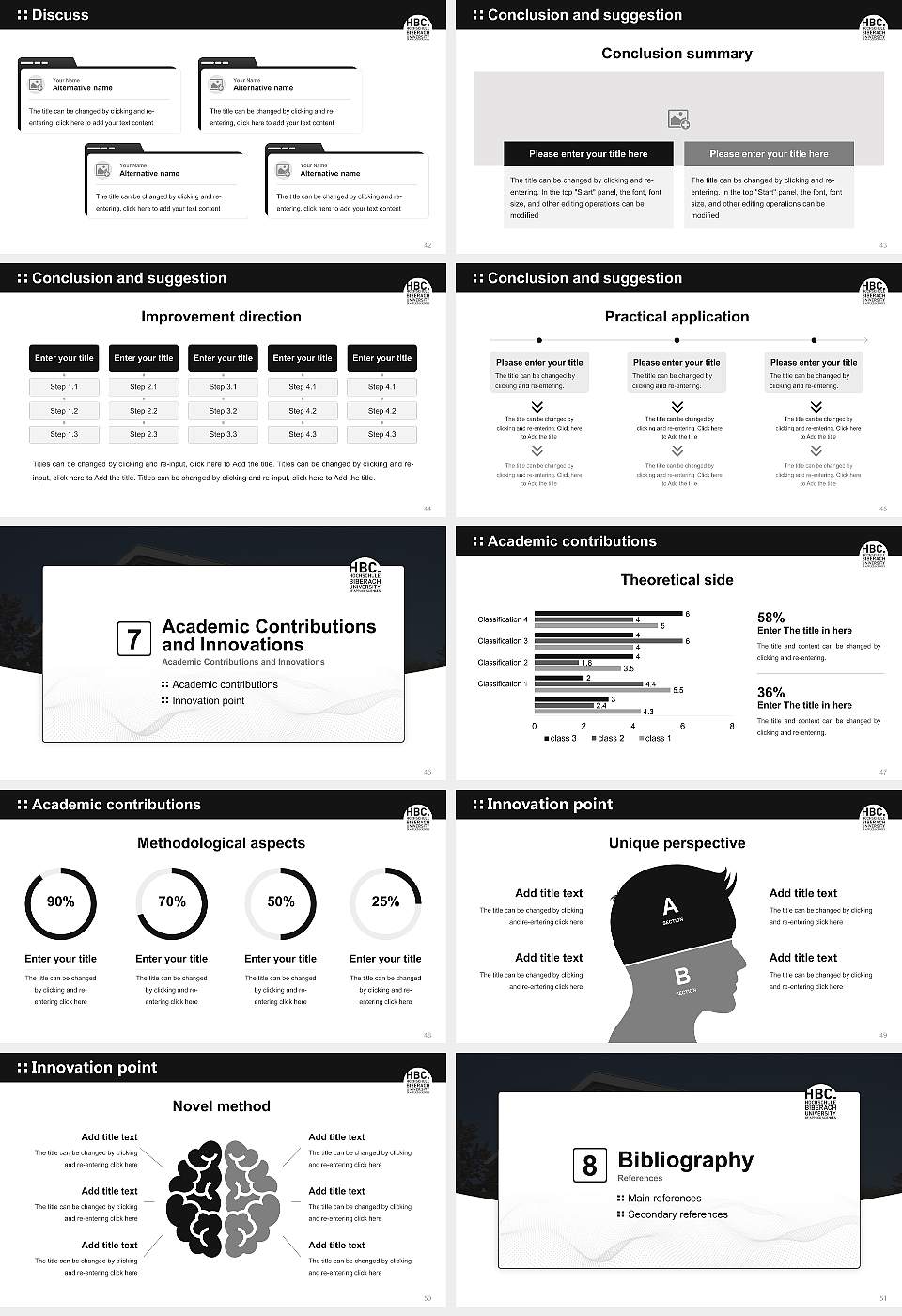Biberach University of Applied Sciences Graduation Thesis Defense PPT Template16:9 ratio PPT effect preview image6