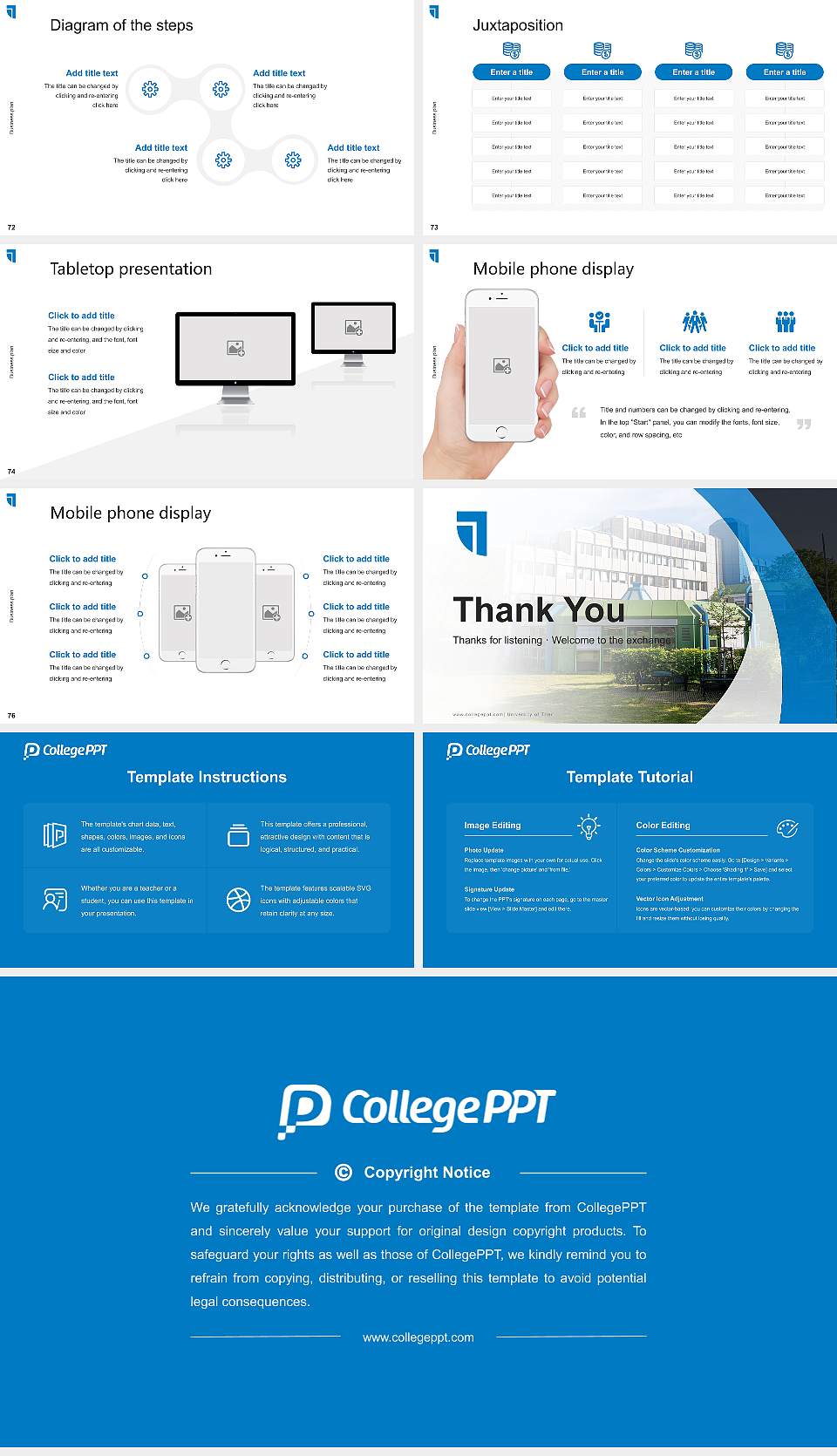 University of Trier Competition/Entrepreneurship Contest PPT Template16:9 ratio PPT effect preview image9