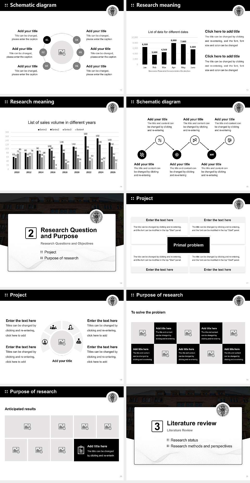 University of Freiburg Graduation Thesis Defense PPT Template4:3 ratio PPT effect preview image3