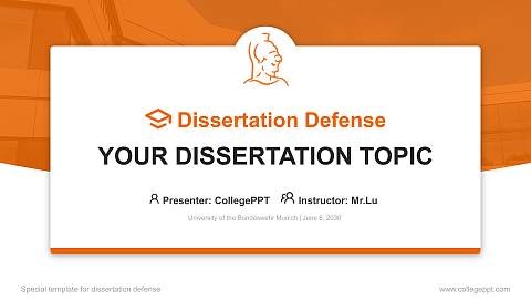 University of the Bundeswehr Munich Graduation Thesis Defense PPT Template