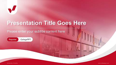 University of Vechta Lecture Sharing and Networking Event PPT Template