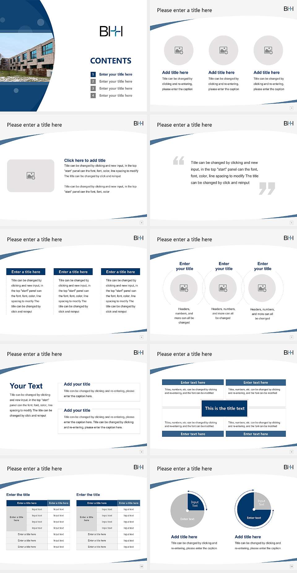 Vocational University Hamburg Course/Courseware Creation PPT Template4:3 ratio PPT effect preview image2