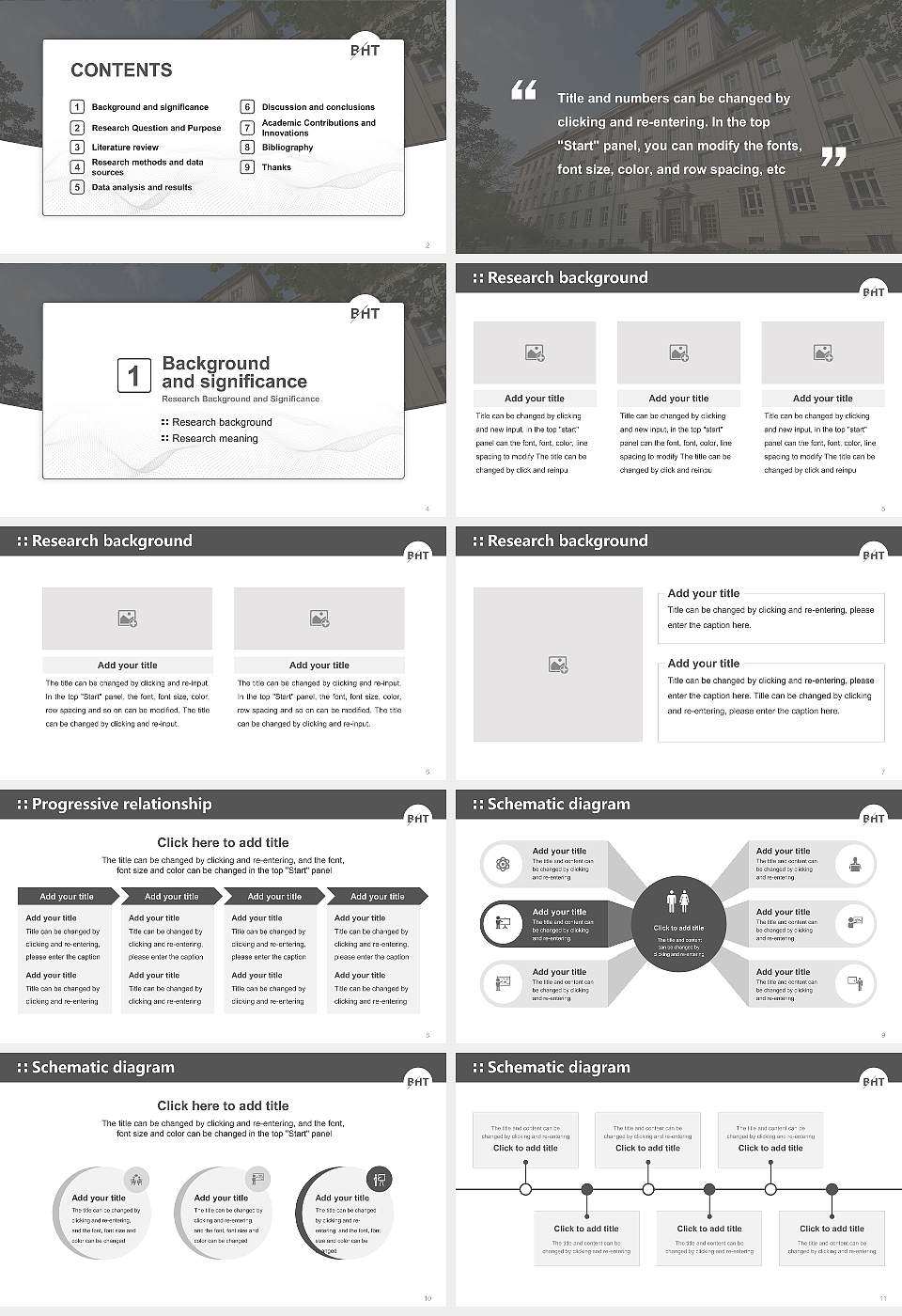 Berlin University of Applied Sciences and Technology Graduation Thesis Defense PPT Template16:9 ratio PPT effect preview image2