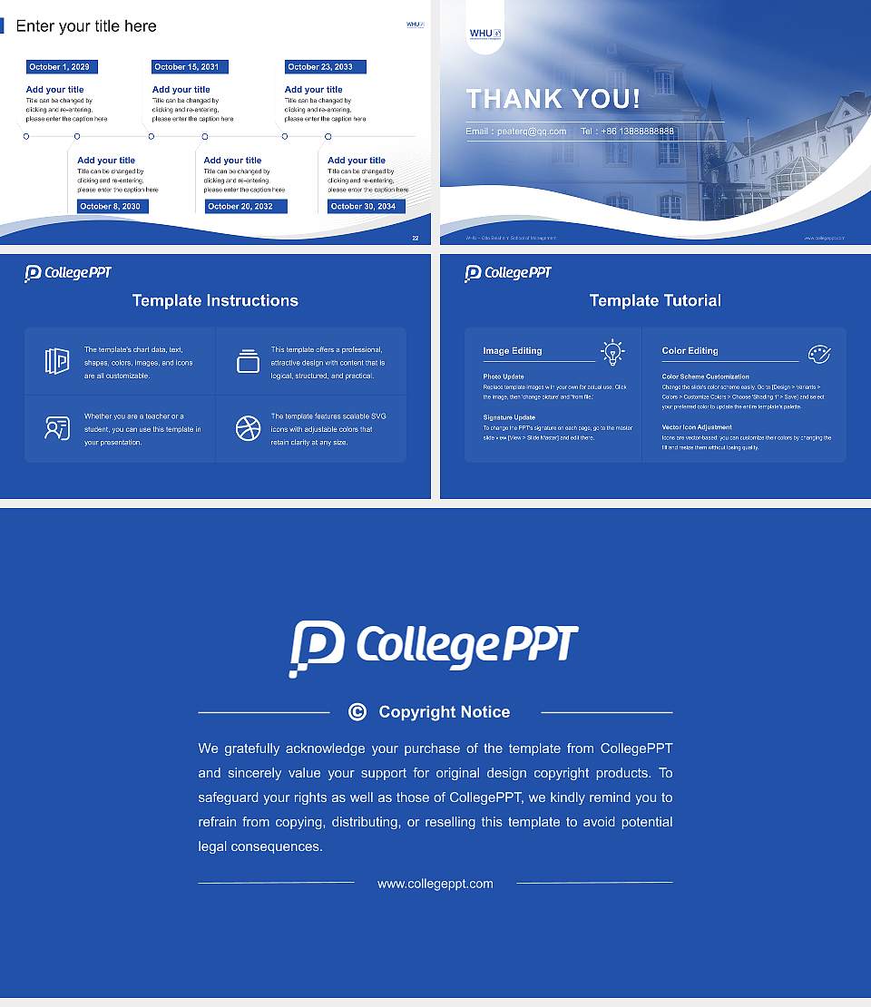 WHU – Otto Beisheim School of Management Lecture Sharing and Networking Event PPT Template16:9 ratio PPT effect preview image4