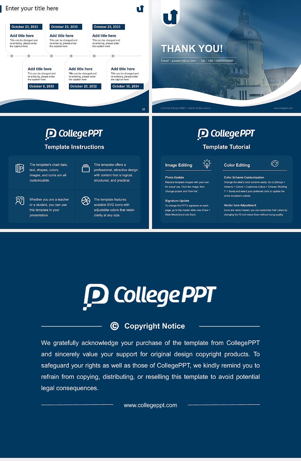 University of Siegen – Unteres Schloss campus Lecture Sharing and Networking Event PPT Template4:3 ratio PPT effect preview image4
