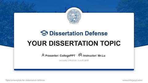 University of Rostock Graduation Thesis Defense PPT Template