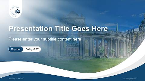 University of Potsdam Lecture Sharing and Networking Event PPT Template