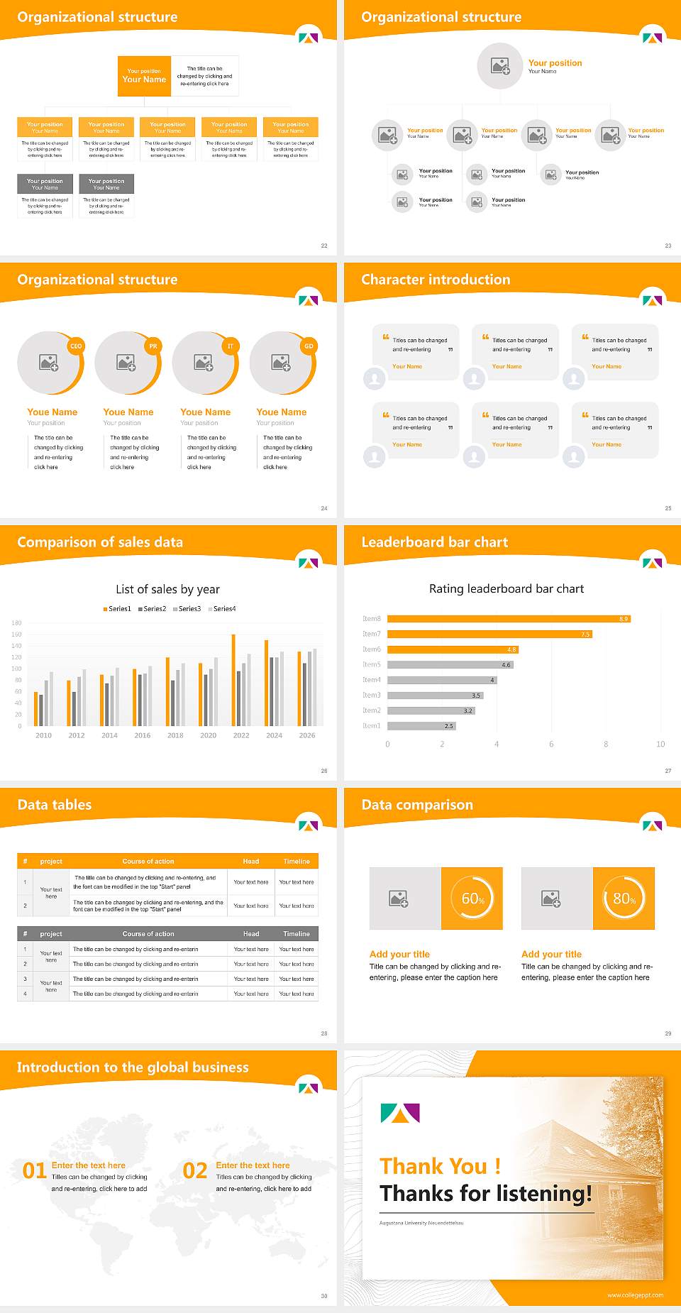 Augustana University Neuendettelsau Academic Presentation/Research Findings Report PPT Template4:3 ratio PPT effect preview image4