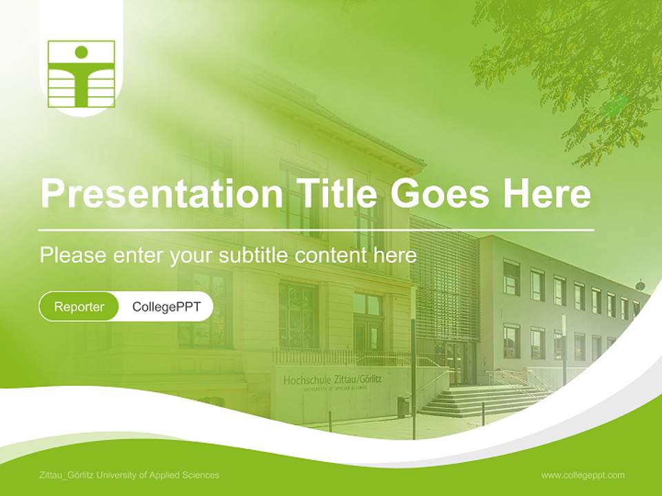 Zittau_Görlitz University of Applied Sciences Lecture Sharing and Networking Event PPT Template4:3 ratio PPT effect preview image4