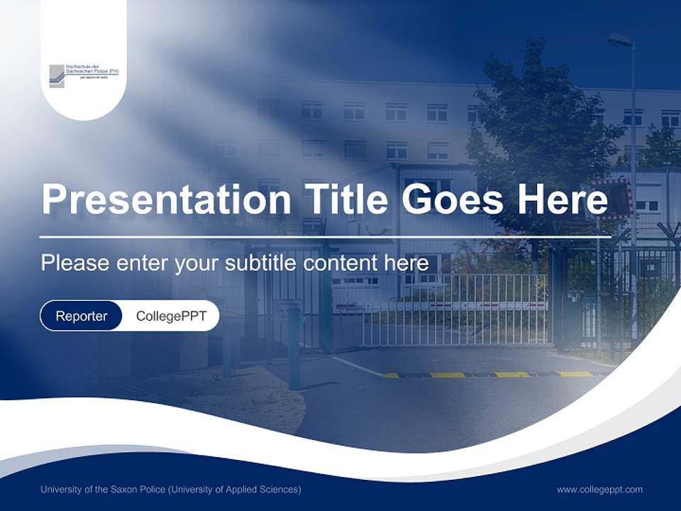 University of the Saxon Police (University of Applied Sciences) Lecture Sharing and Networking Event PPT Template4:3 ratio PPT effect preview image4