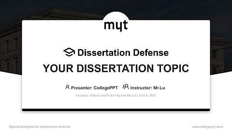 University of Music and Performing Arts Munich Graduation Thesis Defense PPT Template