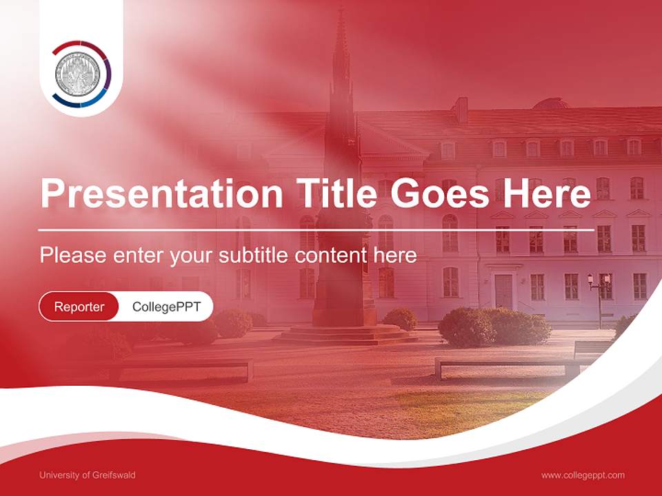 University of Greifswald Lecture Sharing and Networking Event PPT Template4:3 ratio PPT effect preview image4