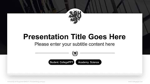 University of Wuppertal – Freudenberg campus National Scholarship Defense PPT Template