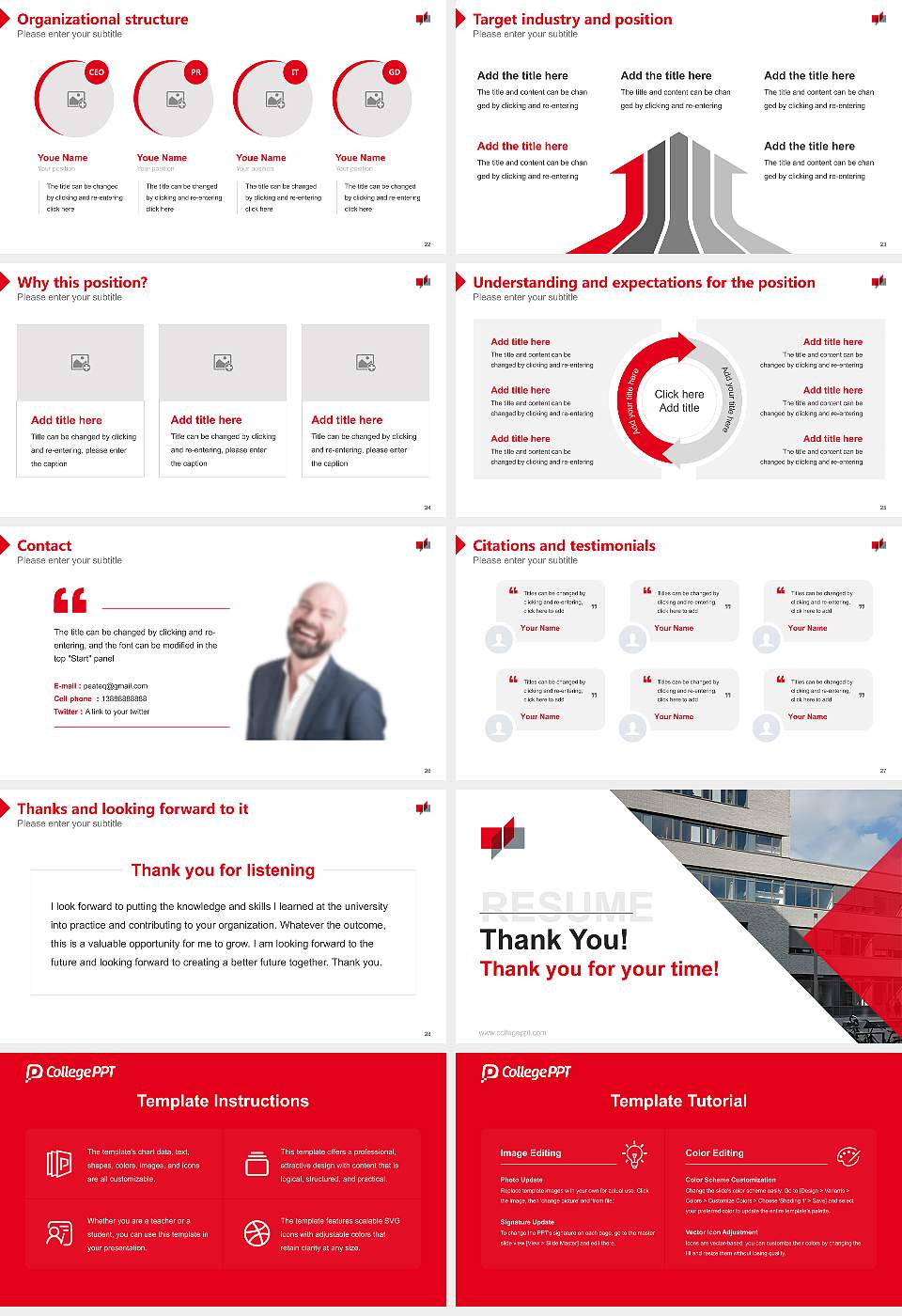 Baden-Württemberg Cooperative State University – Center for Advanced Studies Resume PPT Template16:9 ratio PPT effect preview image4