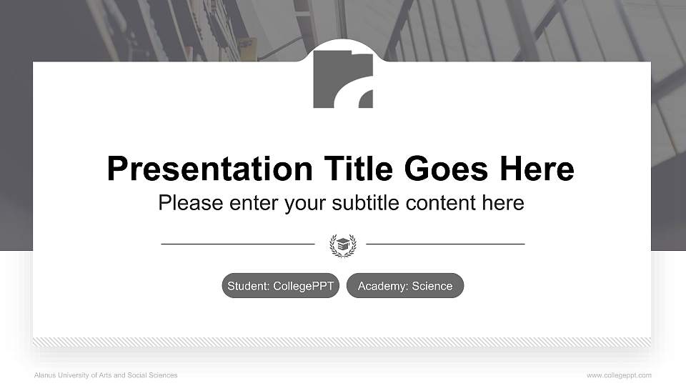 Alanus University of Arts and Social Sciences National Scholarship Defense PPT Template16:9 ratio PPT effect preview image