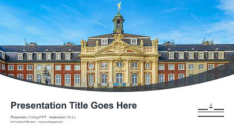 University of Münster Course/Courseware Creation PPT Template