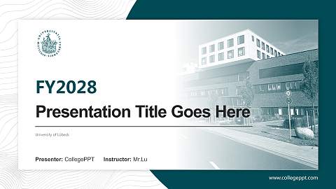 University of Lübeck Academic Presentation/Research Findings Report PPT Template