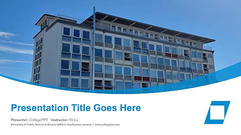 University of Public Service in Bavaria – Kaufbeuren campus Course/Courseware Creation PPT Template