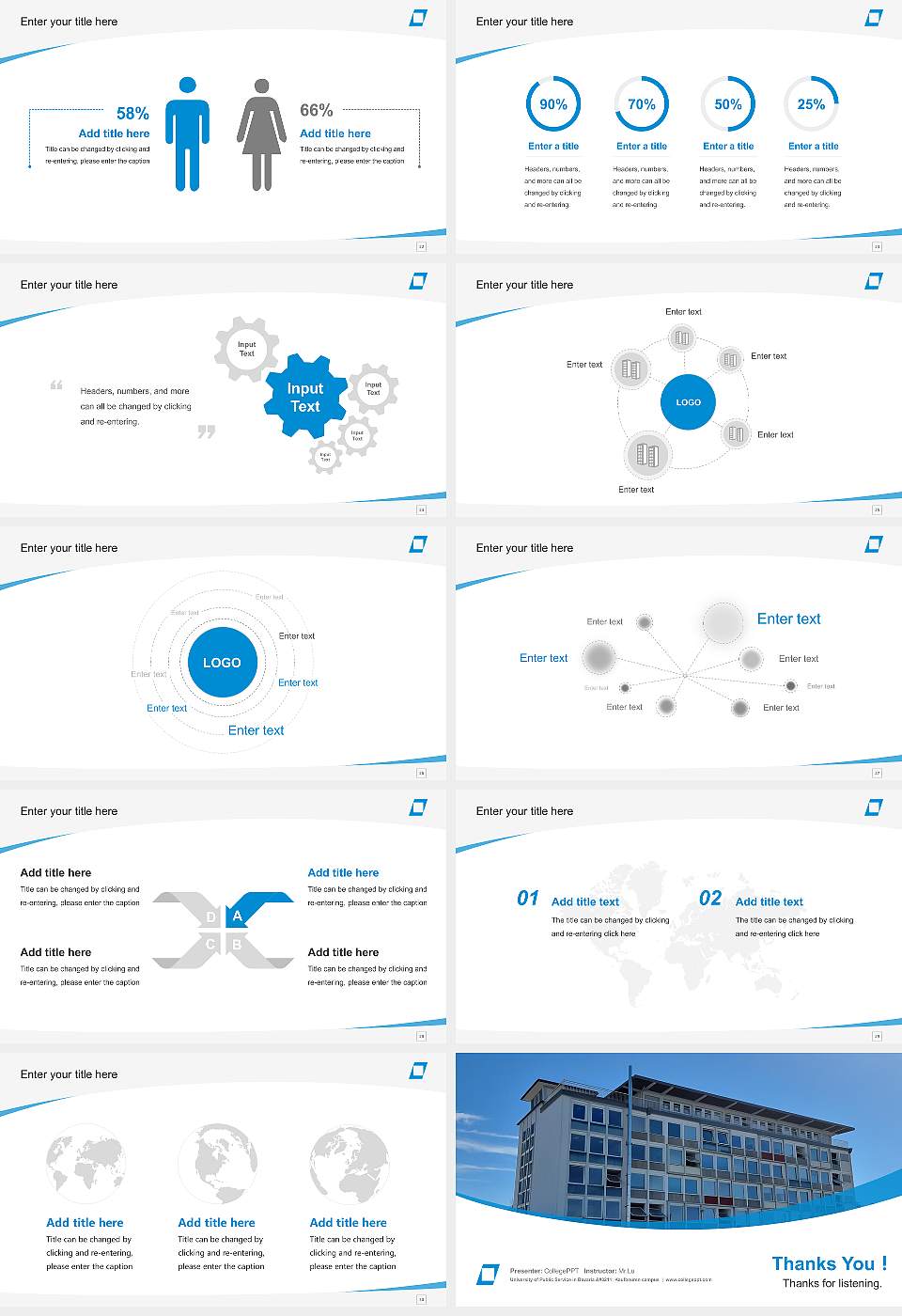 University of Public Service in Bavaria – Kaufbeuren campus Course/Courseware Creation PPT Template16:9 ratio PPT effect preview image4
