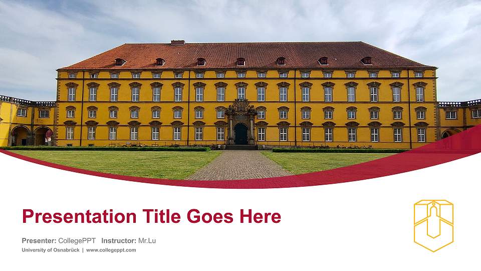 University of Osnabrück Course/Courseware Creation PPT Template16:9 ratio PPT effect preview image